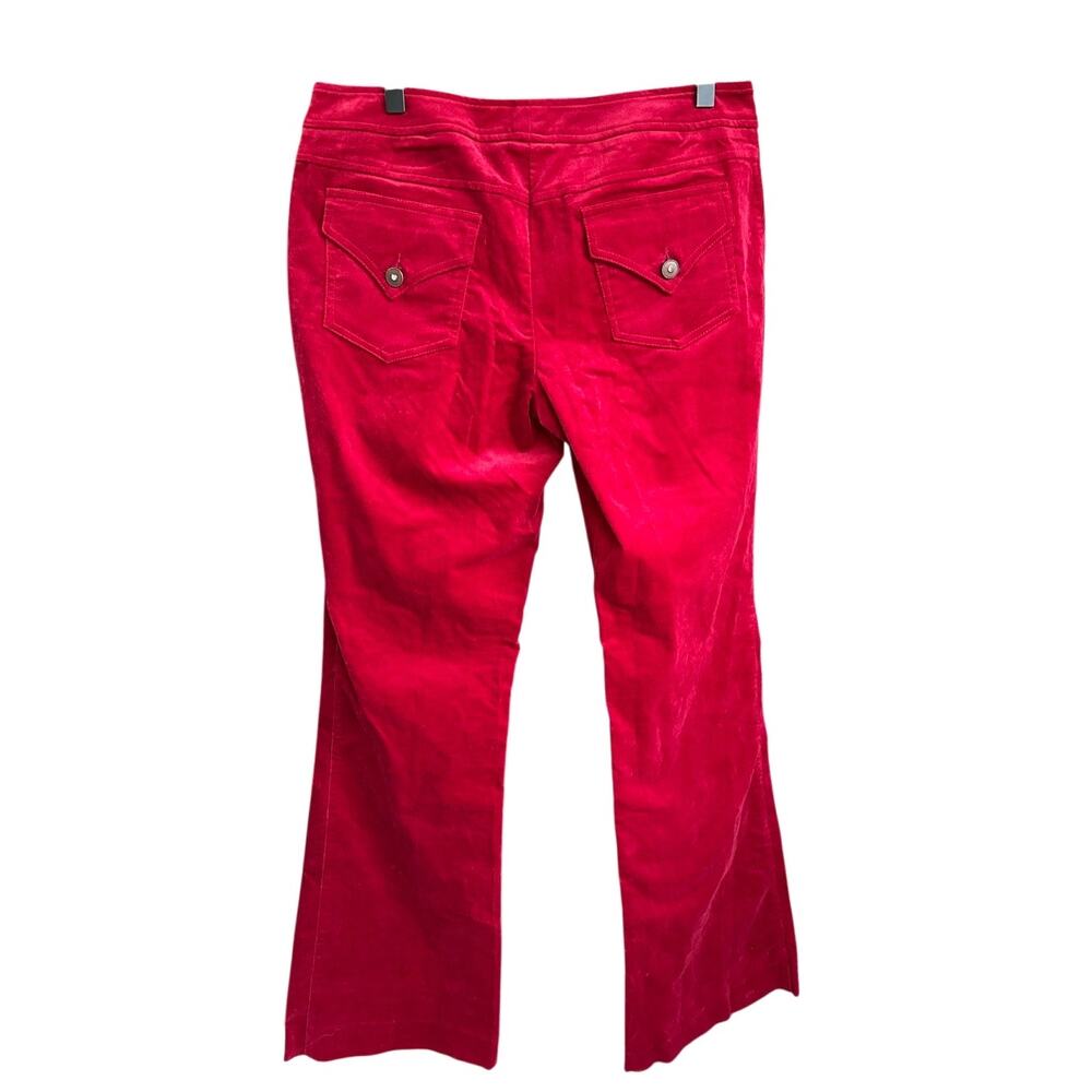 Vintage S&D Corduroy Bootcut Flare Pants Size 8 Red 90s Retro Made in the USA - Picture 13 of 14